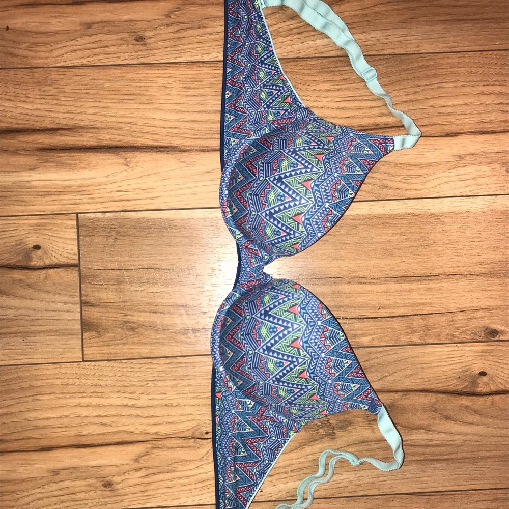 Printed push-up bra
